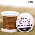 BODY QUILLS MULTICOLOR - LT. OLIVE Tip/BROWN-OLIVE Body