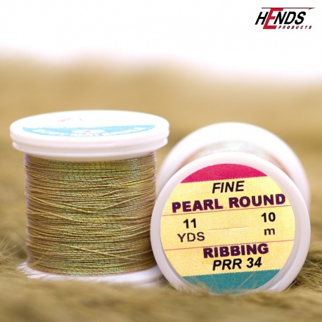 PEARL ROUND RIBBING - Pearl olivová světlá