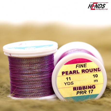 PEARL ROUND RIBBING - Pearl fialová